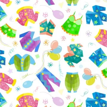 Pajama sleepover party seamless pattern, Pajama sleepover party seamless pattern Stock Illustration