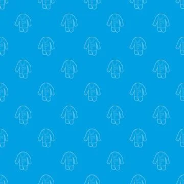 Pajamas pattern seamless blue Stock Illustration