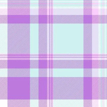 Pajamas pattern vector fabric, blank texture check textile. Overlayed seaml.. Stock Illustration
