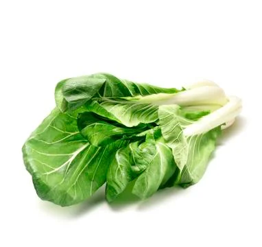 Pak choi on white Stock Photos