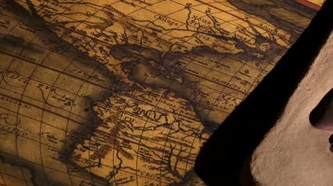 Pakal Votan, old map 動画素材 10561232