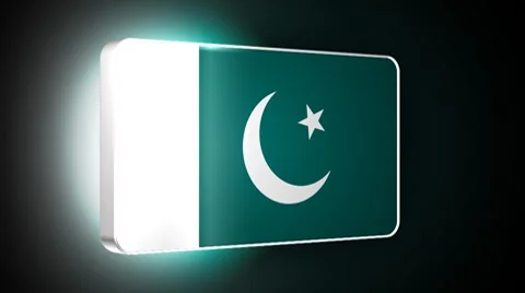 Pakistan 3d flag Stock Footage 7754197