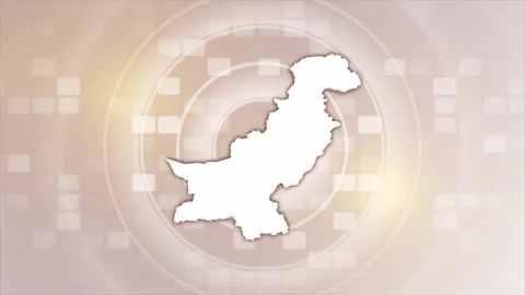 Pakistan Animated Map Stock Footage 275636349