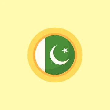 Pakistan - Circular Flag Stock Illustration