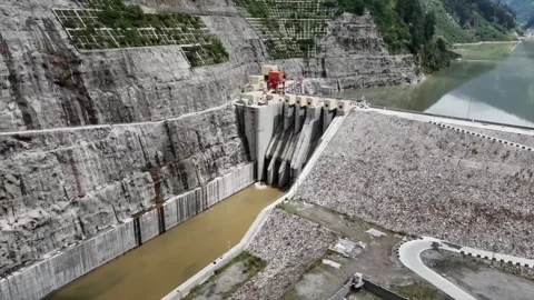 Pakistan: CPEC hydropower project boosts China-Pakistan energy cooperatio... Stock Footage 343577101