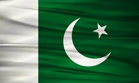 Pakistan Flag and Editable Vector, Pakistan Country Flag Stock Illustration