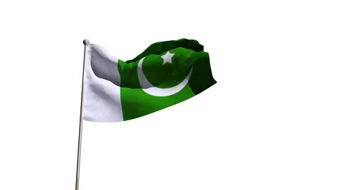 Pakistan Flag Stock Footage 90850684