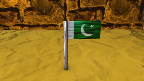 Pakistan Flag Post - Dolly Shot Stock-Footage 270695690