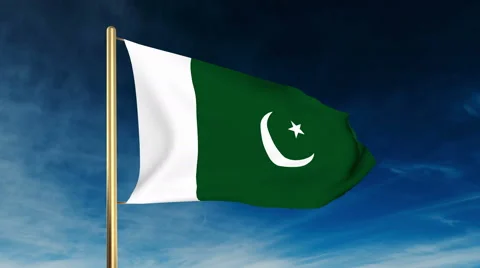Pakistan flag slider style. Waving in th... | Stock Video | Pond5