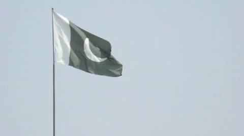 Pakistan Flag Waving Stock Footage 558426