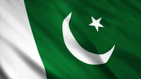 Pakistan Flag waving in the wind Stock Footage 236415530
