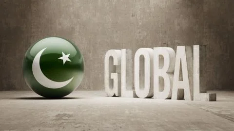 Pakistan. Global  Concept. Stock Illustration