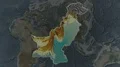 Pakistan - hub of the world. Relief 4k or 4k+ Resolution