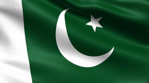 Pakistan Looping Flag 4K Stock Footage 108061186