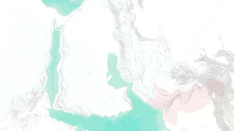 Pakistan map zoom 3d map zoom Stock Footage 238629744