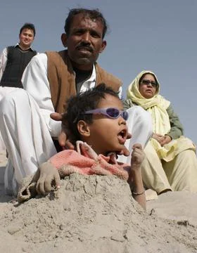 Pakistan Solar Eclipse - Jan 2011 Foto stock