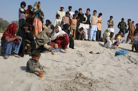 Pakistan Solar Eclipse - Jan 2011 Foto stock