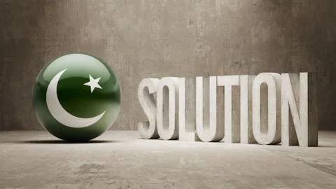 Pakistan. Solution Concept. Stock Illustration