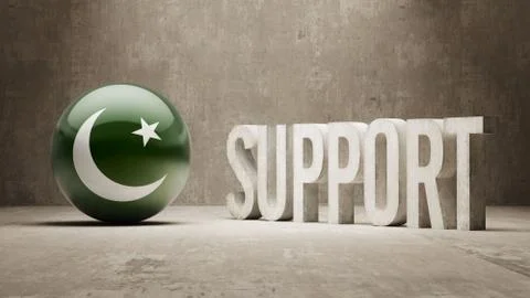 Pakistan. Support Concept. Illustrazione stock