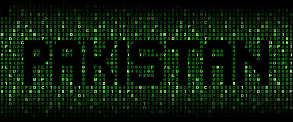 Pakistan text on hex code illustration Stock Illustration