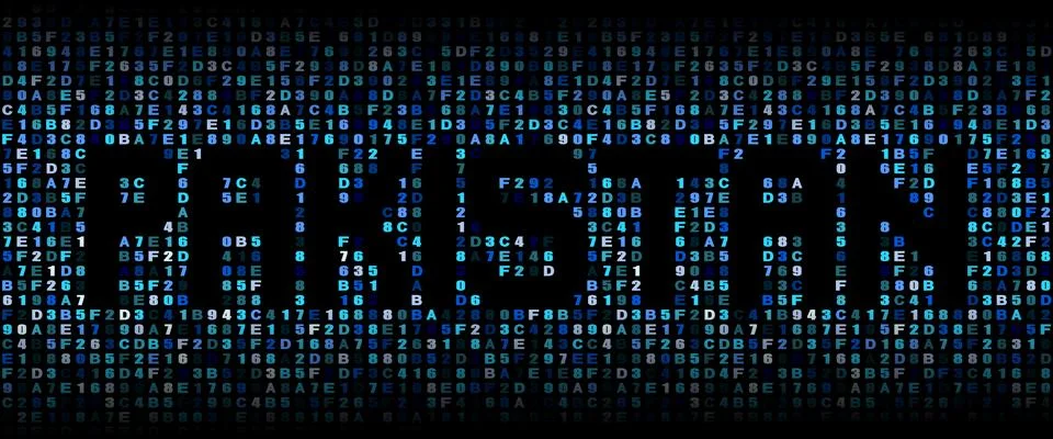 Pakistan text on hex code illustration Stock Illustration