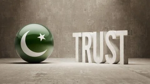 Pakistan. Trust Concept Stock Illustration