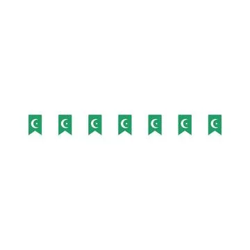Pakistan vector flat illustration on the white background Stock Illustration