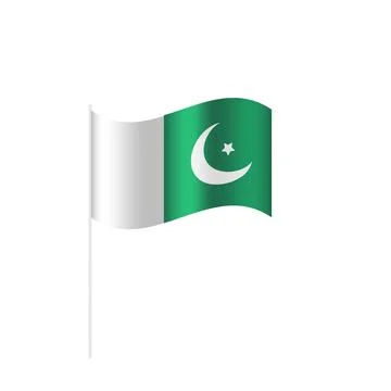Pakistan vector flat illustration on the white background Stock Illustration