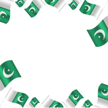 Pakistan vector illustration, frame or banner for social media Stock Illustration