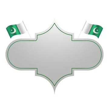 Pakistan vector illustration, frame or banner for social media Stock Illustration