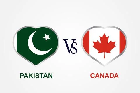 Pakistan Vs Canada Stock-Illustration