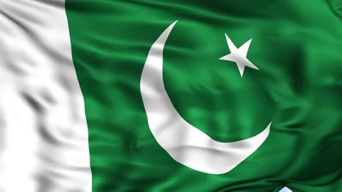 Pakistan Waving Flag Background Video stock 204135262