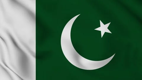 Pakistan waving flag	 Video stock 259414863