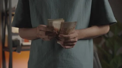 Pakistani Cash Payment Concept Stock Footage 337736772