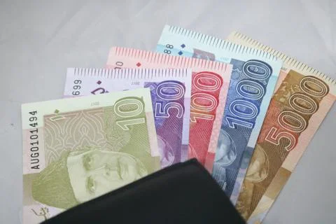 Pakistani currency mix note bundle Stock Photos