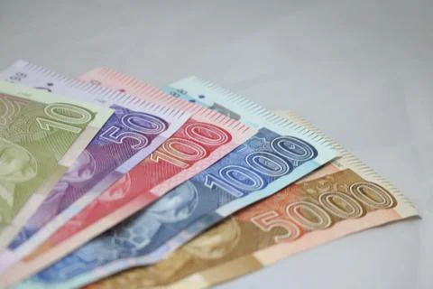 Pakistani currency mix note bundle Foto stock