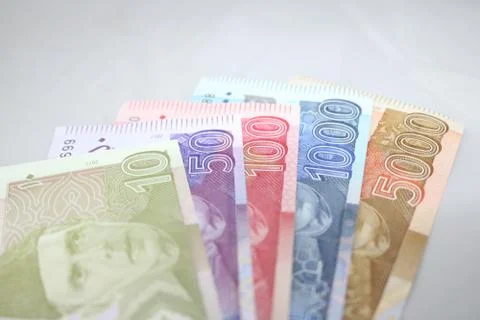 Pakistani currency mix note bundle Foto stock