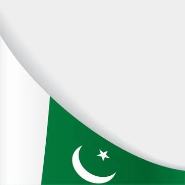 Pakistani flag background. Vector illustration. Illustrazione stock