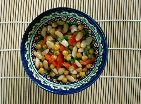 Pakistani Mixed Bean Salad Foto stock