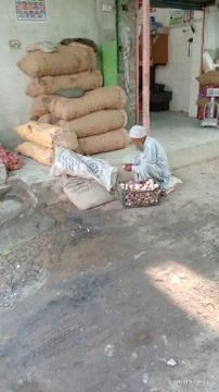 Pakistani old poor man Stock Photos