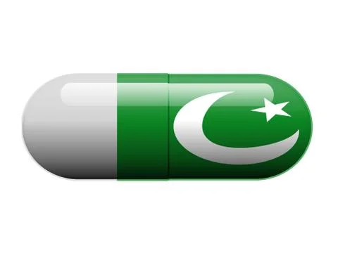 Pakistani Pill Stock Illustration