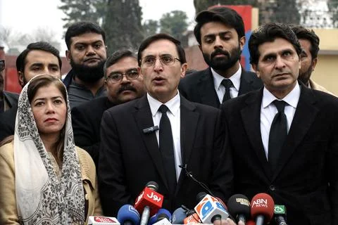 Pakistan's former Prime Minister Imran and his wife sentenced in marriage violat Stock Photos