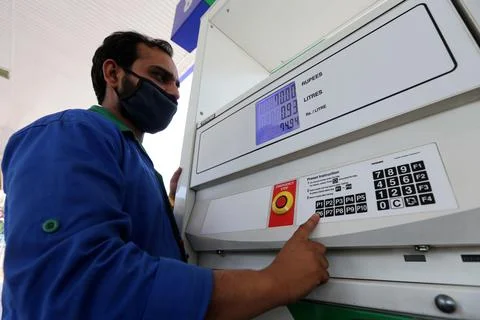 Pakistan's government decrease petrol price by Rs 7.06 (0.043 USD), Peshawar - 0 Stock Photos
