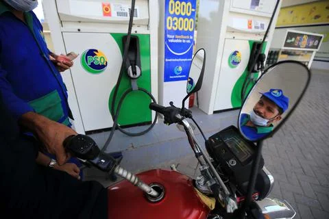 Pakistan's government decrease petrol price, Peshawar - 01 Sep 2021 Stock Photos