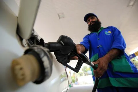 Pakistan's government decrease petrol price, Peshawar - 01 Sep 2021 Stock Photos