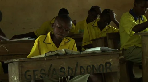 PAKRO CLASSROOM: STUDENT READING Stock Footage 58026397