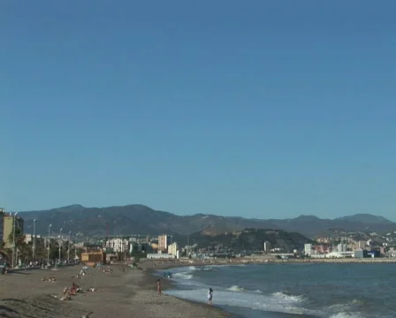 PAL: beach Malaga Stock Footage 659769