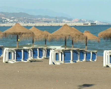 PAL: Empty beach  Stock Footage 659783