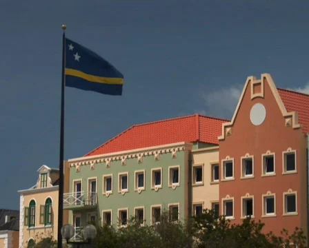 PAL: flag Curacao Stock Footage 355646
