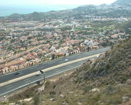 PAL: Flying over highway Stock Footage 671082